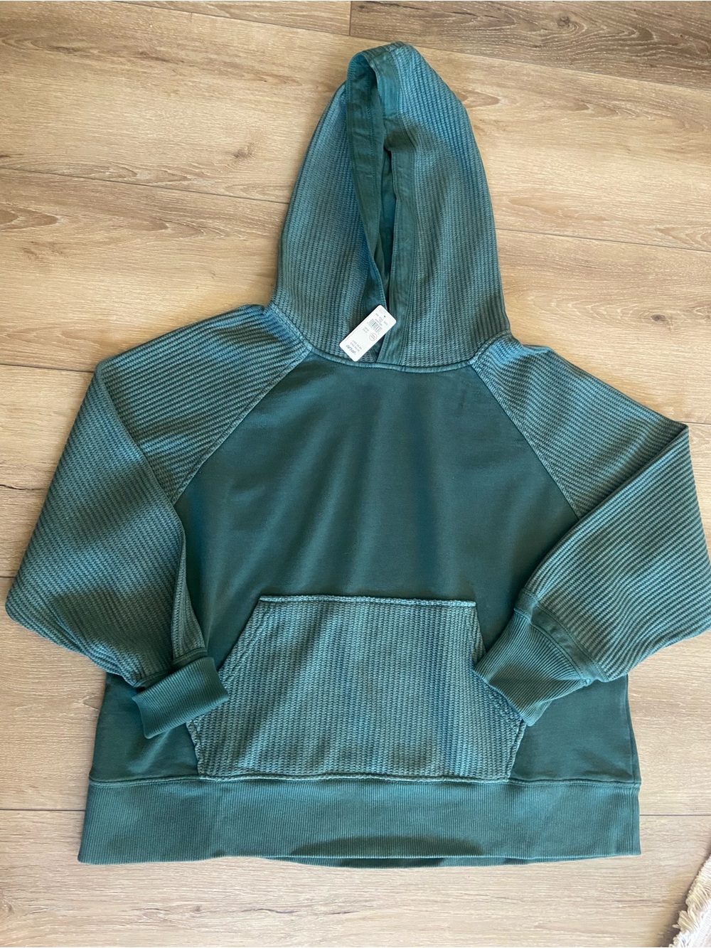 aerie Men's Teal Green Hooded Sweater